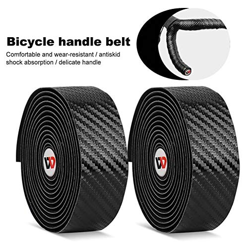 2PCS Cinta de Manillar para Bicicleta con 2 Enchufes, piezas de bicicleta para bicicleta carretera, bicicleta montaña, Bicicleta Deportes Bicicleta Manillar Cinta Resistente al Desgarre