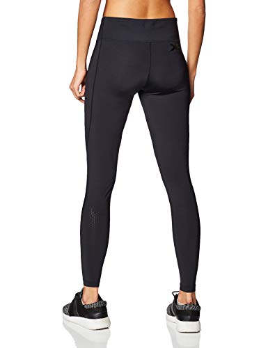 2XU Medias de compresión WA2864 para Mujer, de Talle Medio, Logotipo Negro Punteado, Mediano