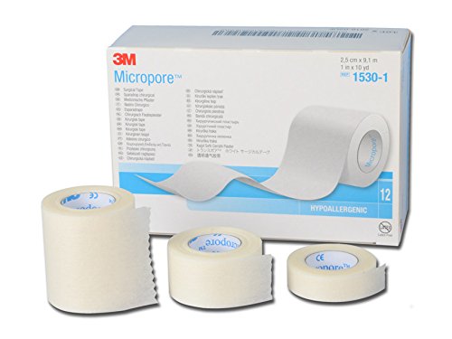 3 m MICROPORE-h 25 mm x 9,14 m, 12 unidades