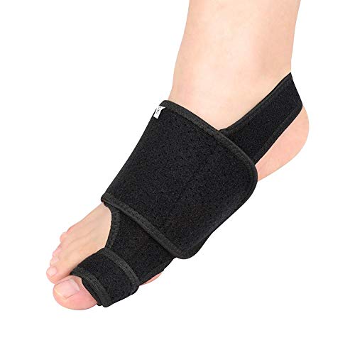 3D Presión Hallux Valgus Corrector Ortesis Bigfoot Tira de aluminio Pulgar Valgus Ortesis Soporte Negro + Pu Silicona Transparente Combinación de almohadilla de arco 1 par