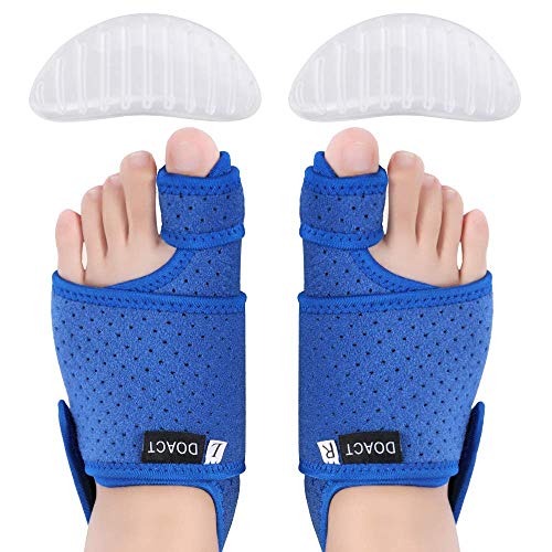 3D Presión Hallux Valgus Corrector Ortesis Bigfoot Tira de Aluminio Pulgar Valgus Ortesis Soporte Negro + PU Silicona Transparente Combinación de Almohadilla de Arco 1 par