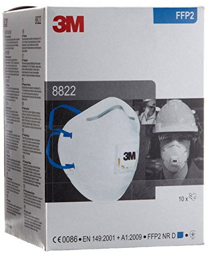 3M 8822 Máscara Desechable, 10 unidades