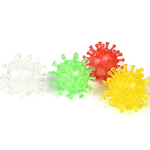 4 Piezas Bolas Para Aliviar El Estrés, Covid_19 Bola Antiestrés Con Forma Devirus, Herramientas Para Aliviar El Estrés, Novedad, Juguete, Juguetes Sensoriales, Juguetes Para Fiestas