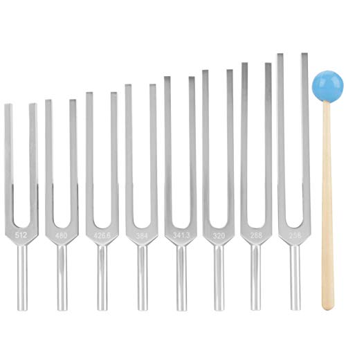 8 Piezas De Diapasones, 256-512Hz Diapasón De Diapasón De Tipo Y, Diapasón, Diapasón, Aleación De Aluminio Con Pesas Fijas, Sintonización, Herramienta De Terapia De Vibración