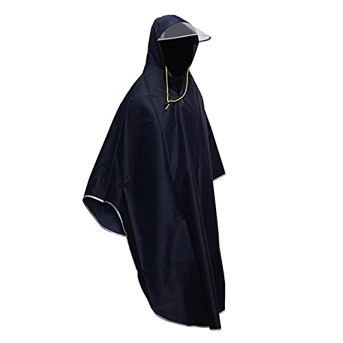 A1-Brave Chubasquero Hommes Femmes Ciclismo vélo Impermeable Poncho Poncho à Capuche coupé-ventilación Impermeable mobilité Scooter couverture Reutilizable (Color : Jujube Red)