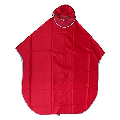 A1-Brave Chubasquero Hommes Femmes Ciclismo vélo Impermeable Poncho Poncho à Capuche coupé-ventilación Impermeable mobilité Scooter couverture Reutilizable (Color : Jujube Red)