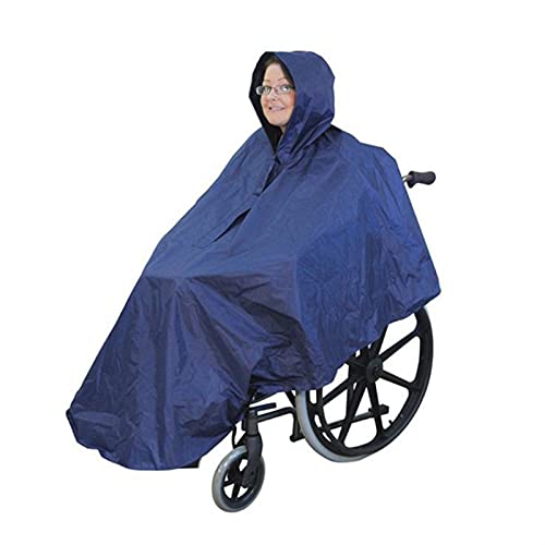 A1-Brave Chubasquero Poncho de Lluvia Impermeable para la Movilidad de Silla de Ruedas Viejo Scooter Grande a Prueba de Viento Cape Dropshipping Reutilizable