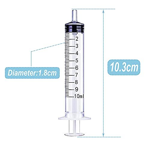 Aatpuss 40 Piezas Jeringuilla, Jeringa de Plástico con Medición, Jeringa de Plástico sin Aguja, Adecuada para Líquidos de Medición, Alimentación de Mascotas