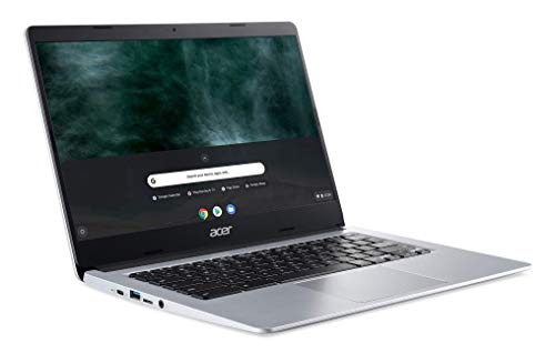 Acer Chromebook 314 CB314-1H - Ordenador Portátil 14" HD, Laptop (Intel Celeron N4020, 4GB RAM, 64GB eMMc, Intel UHD Graphics, Chrome OS), PC Portátil Color Plata - Teclado Qwerty Español