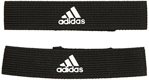 adidas Stutzenstrumpfhalter Espinilleras, Hombre, Negro/Blanco, Talla única