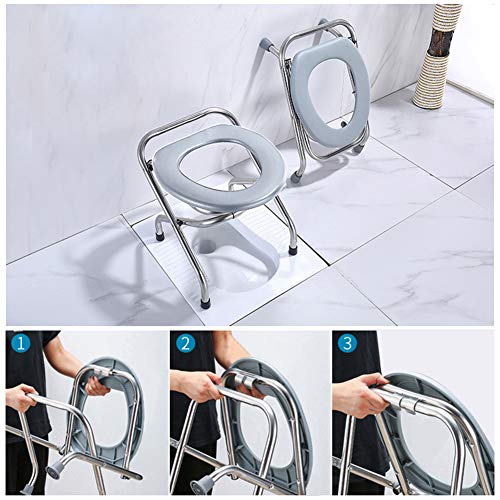 Adoraland Silla Wc Plegable Camping: Inodoro Sillas Portatil Water Baño Ducha Vater Asiento Furgoneta Caravana Playa Bater Adultos Plegables Taburete Pesca Lavabo Toilet Seat Acampada Viaje Portable