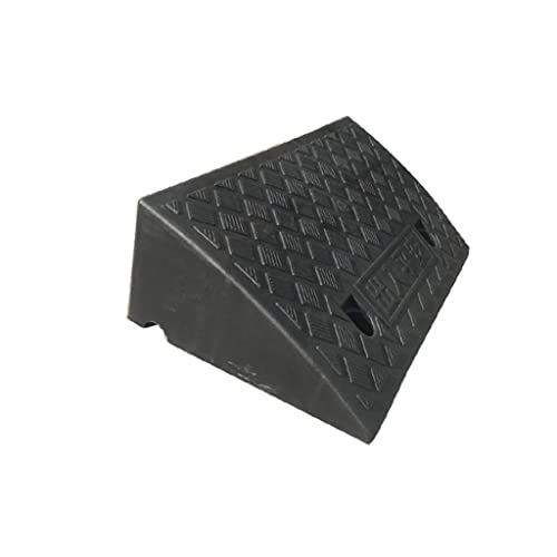 ADSE Rampas Cuesta Arriba para Silla de Ruedas, Scooter, Carro, rampas inclinadas de plástico Rampas para vehículos no motorizados 2 rampas para automóviles de tamaño (Negro 50 * 40 * 17 cm)