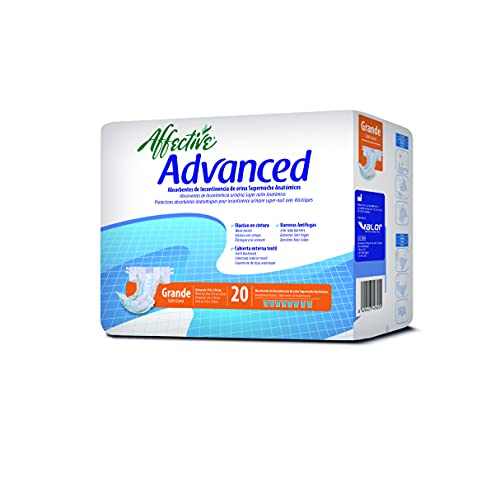 Affective Advanced Pañal Adulto Incontinencia Severa Unisex Talla L - 80 Pañales 100 g