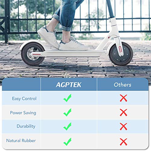 AGPTEK Rueda Maciza para Xiaomi M365, Neumático de Repuesto para Patinetes Xiaomi M365 /Pro con 2 pcs Palo Scooter Eléctrico, sin Inflación, 1 Pc