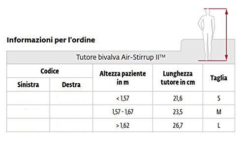 AIRCAST Tobillera Air- STIRRUP II Talla M Derecha