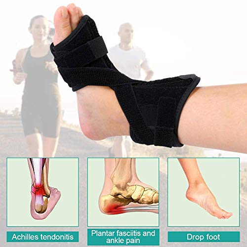 Akozon Fascitis plantar noche Splint, Soporte ortopédico con rodillo de masaje para hombres y mujeres tanto para la izquierda y la derecha, Fascitis plantar noche Splint para pies caídos y tendinitis