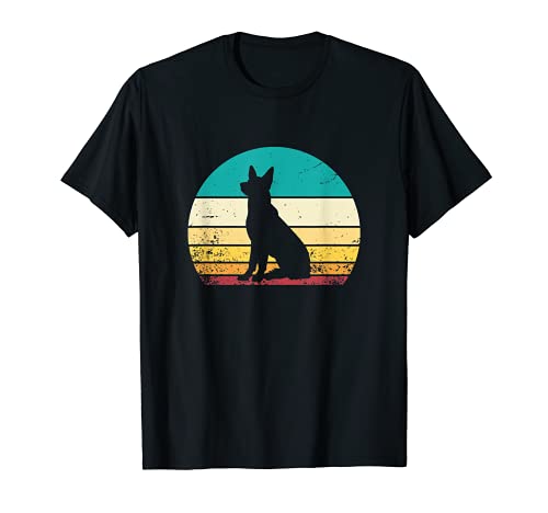 Alemán Pastor Amantes Vintage Retro Sunset Camisas Hombres Mujeres Camiseta