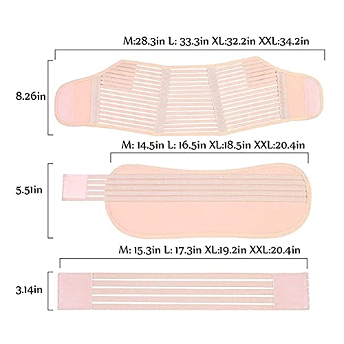 ALIUJUNAMZ Embarazo cinturón Maternidad Abdomen Dolor pélvico Alivio Mujeres Cinturones prenatal Postnatal Abdomen Vendaje Vendaje (Color : Beige, Size : M)