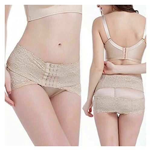 ALIUJUNAMZ Hip Up Pelvis Correction Belt Post Pregnancy Mujer Belly Adelgazamiento Pelvic Support Cuerpo Shaper (Color : Caqui, Maternity Size : L)