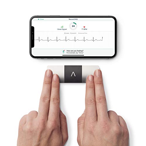 AliveCor KardiaMobile 6L| El monitor de ECG personal de 6 pistas que funciona con tu teléfono inteligente. Detecta fibrilación atrial en solo 30 segundos - en cualquier momento, en cualquier lugar.