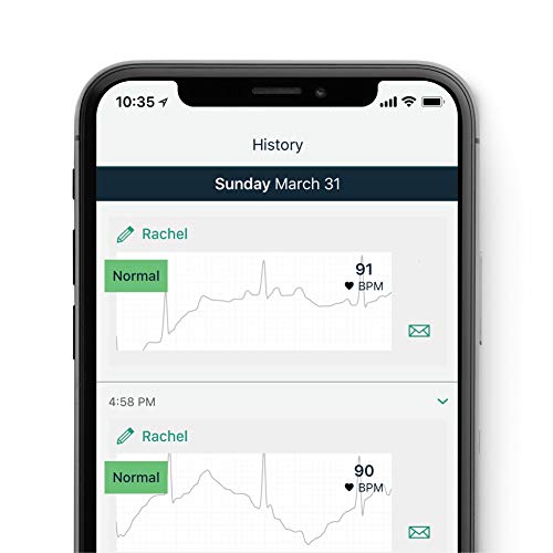 AliveCor KardiaMobile 6L| El monitor de ECG personal de 6 pistas que funciona con tu teléfono inteligente. Detecta fibrilación atrial en solo 30 segundos - en cualquier momento, en cualquier lugar.