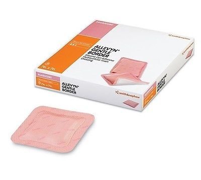 ALLEVYN Gentle Border 7.5cm x 7.5cm x 10 Adhesive foam dressing 66800269