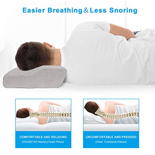 Almohada Cervical para Relajarse de Dolor del Cuello y Hombro, Almohadas Cervicales para Dormir, Almohada Viscoelastica Almohadas Ortopedica Almohada Ergonómico para Durmiente Lateral