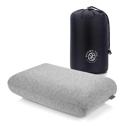 Almohada de Viaje con Funda de Bambú Oeko Tex, Almohada Camping Ideal como Cómodo para Viaje y Almohada de Viaje – Cojín de Viaje y avión