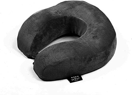 Almohada de Viaje Ergonómica Shinka, Cojín de Viaje Espuma con Memoria de Ertha, Almohada Cervical máximo Confort.