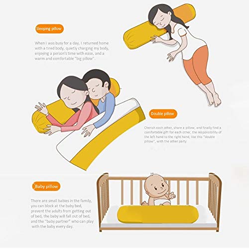 Almohadas Cilíndricas Apoyo Lecho Tejido Elástico De 4 Lados Acolchado Algodón Durable Multifuncional Alivia El Dolor 10 * 40cm Postural Siesta Dormir Jugar Relajación Sofá Cama