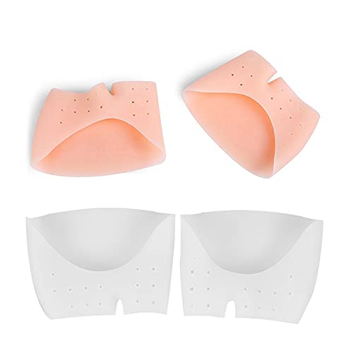 Almohadillas metatarsianas, separador de dedos, gel Separadores de almohadillas metatarsianas, (4 PCS),gel transpirable y suave, lo mejor para pies ampollas, dolor en el antepié