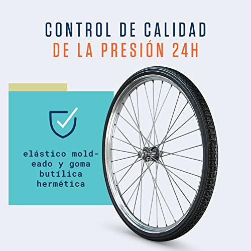 Alphatrail Cámara de Bicicleta Rick 24 Pulgadas AV Schrader Válvula 2X Conjunto con Garantía de Movilidad I Cubierta Compatible Schwalbe, Michelin, Continental, Conti, Maxxis & Kenda