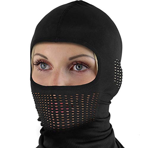 ALPIDEX Pasamontañas Balaclava Invierno Moto Ski Negro Niño Mujer Hombre, Tamaño:l/XL