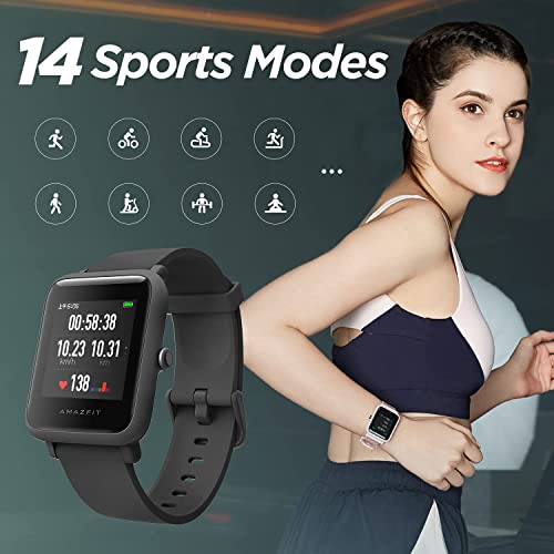 Amazfit Bip S Lite Smartwatch Ftiness Reloj Inteligente Deporte Pantalla Transflectiva Siempre Encendida Duración de la batería 30 días Monitoreo del sueño y Frecuencia para Mujer y hombre