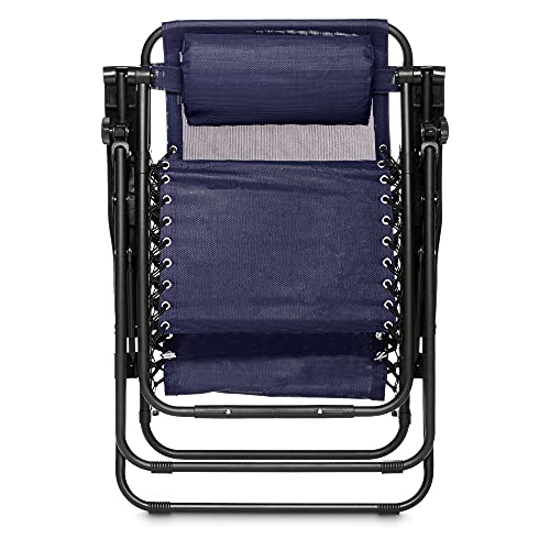 Amazon Basics Silla Gravedad Cero, Azul