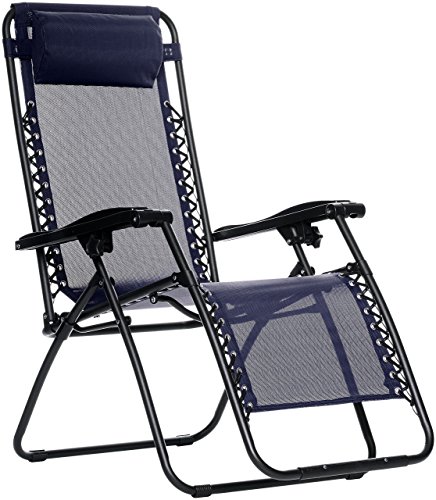 Amazon Basics Silla Gravedad Cero, Azul