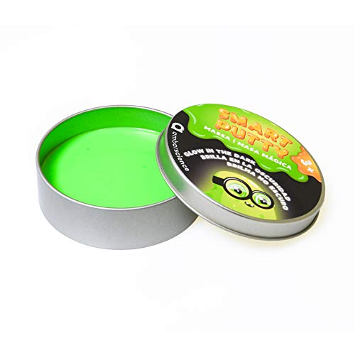 ambarscience Brilla en la Oscuridad-Smart Monster Putty. Masa Inteligente con Efecto mágico y Divertido, para niños 3+. (Ambar Passion S.A. 6162800040020)