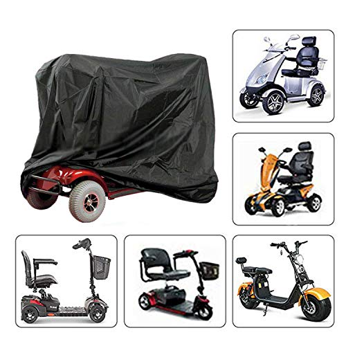 AMSAMOTION Cubierta de almacenamiento impermeable para silla de ruedas cubierta de almacenamiento para moto protector de lluvia ligero contra polvo suciedad nieve lluvia rayos 67 x 24 x 46 pulgadas