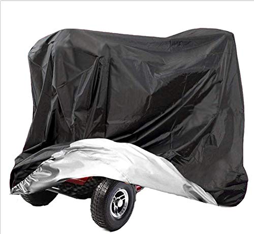 AMSAMOTION Cubierta de almacenamiento impermeable para silla de ruedas cubierta de almacenamiento para moto protector de lluvia ligero contra polvo suciedad nieve lluvia rayos 67 x 24 x 46 pulgadas