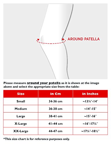 ArmoLine Rodilleras Soporte deportivo para rodilla, protecciones rodilla rodillera - rodilla apoyo Pad Protector (M (36-38 cm))