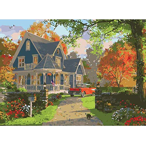 Arte Mural Kit De Pintura Acrílica Para Adultos Por Números Para Adultos Principiantes Lienzo De X Cat Kitten Dreams To Be Tiger Lion Leopard Blue Country House