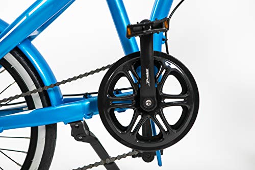 Aurotek Sintra Bicicleta Eléctrica (e-bike) Plegable/foldable de 20", Adultos Unisex, Ocean Blue