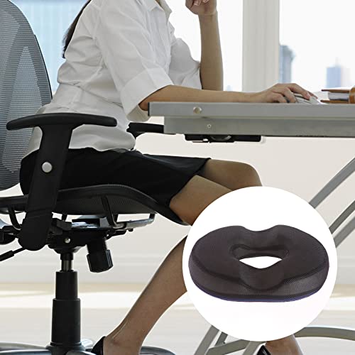 B Blesiya Donut Pillow Tailbone Hemorrhoid Cojín Donut Seat Cojín Alivio del dolor para hemorroides, llagas, próstata, coxis, ciática, embarazo, post natal - Negro a