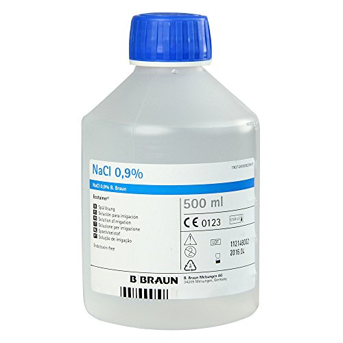 B-Braun 36555 Ecolav solución estéril, 500 ml (paquete de 10)