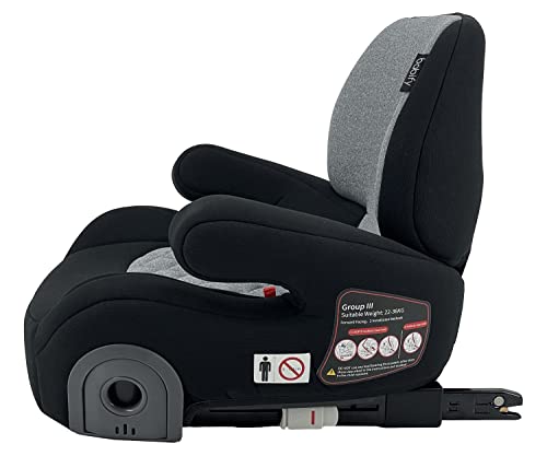 Babify 3Fix Elevador de Coche con Respaldo (22 a 36 kg) - Asiento Alzador de coche con sistema de fijación ISOFIX, grupo ECE 3