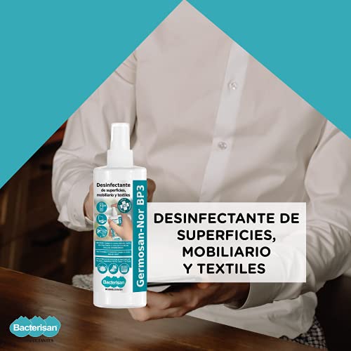 Bacterisan Germosan No Bp3 500Ml | Desinfectante Multiusos | Elimina El 99,99% De Virus, Gérmenes Y Bacterias De Todo Tipo De Objetos Superficies Y Textiles | Bacterisan 500 ml