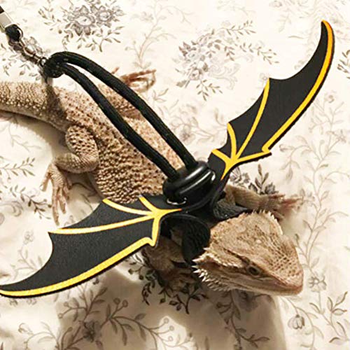 Balacoo Arnés Correa Ajustable para Reptil Lizard Diablo Alas Cable de Arrastre Cuerda Dragón Barbudo Accesorios