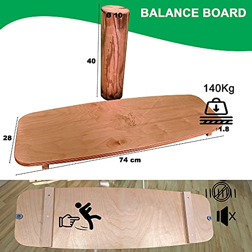 Balance Board Tabla Equilibrio Madera Surf Fitness