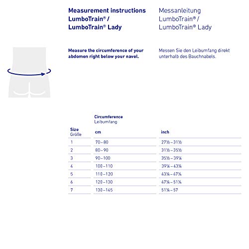 Bauerfeind Faja Lumbar LumboTrain Lady para el Alivio, Estabilización y Activación de la Columna en la Región Lumbar, Cinturón contra el Dolor de Espalda, Vendaje para uso Diario