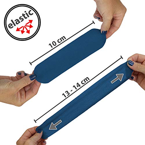 BB Sport 6 Rollos Cinta Kinesiología Tape 5 m x 5 cm Cinta Muscular E- Book Ejemplos Aplicación, Color:azul oscuro